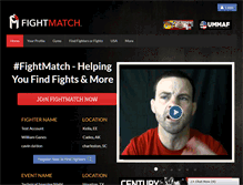 Tablet Screenshot of fightmatch.com